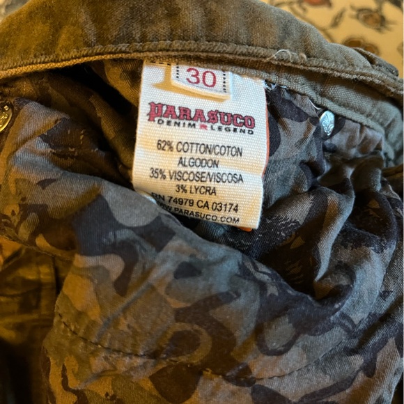 Parasuco Straight Leg Velour Pant 30x32 - Picture 12 of 16